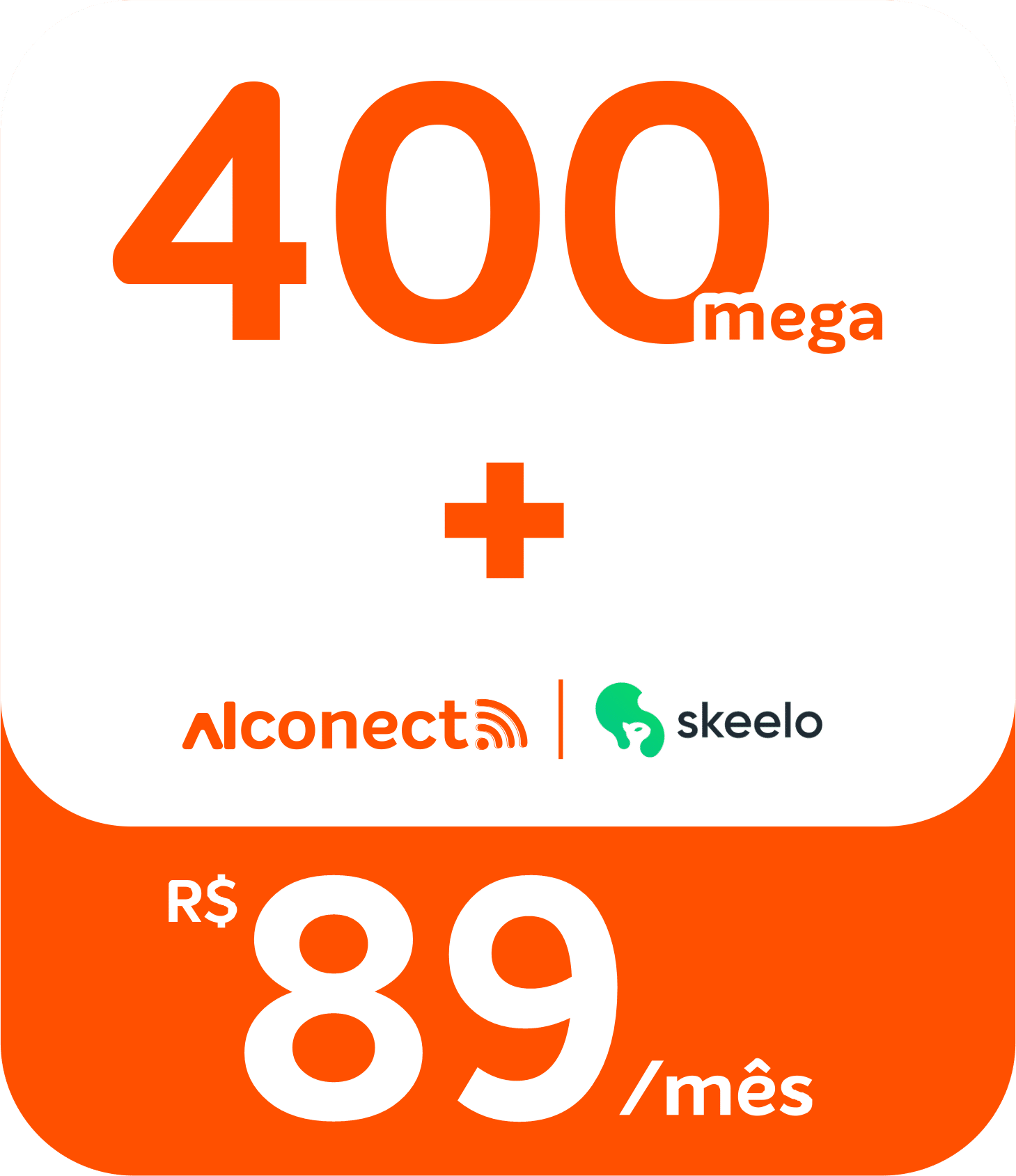ALCONECT 400 MB R$ 89,00